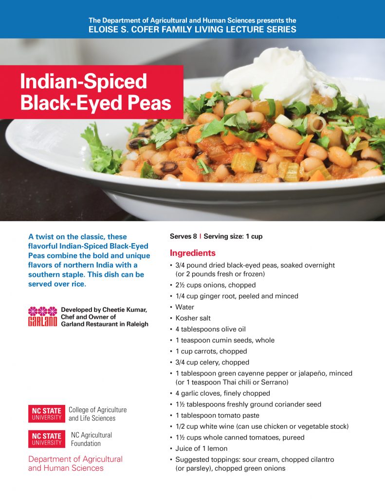 Image of recipe for Indian-Spiced Black-Eyed Peas