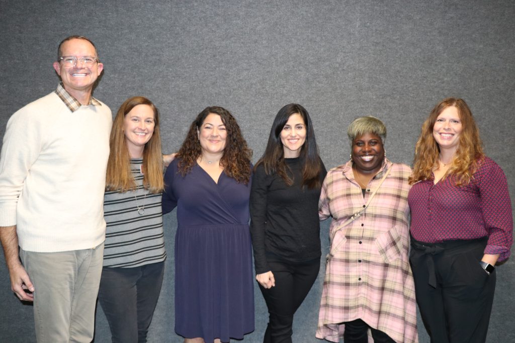 Dr. Corey Johnson, Kim Eshleman, Dr. Anneliese Singh, Dr. Maru Gonzalez, LaTosha Y. Bradley, JD and Dr. Annie Hardison-Moody