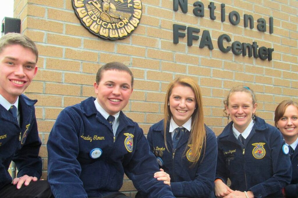 FFA students at the National FFA Center