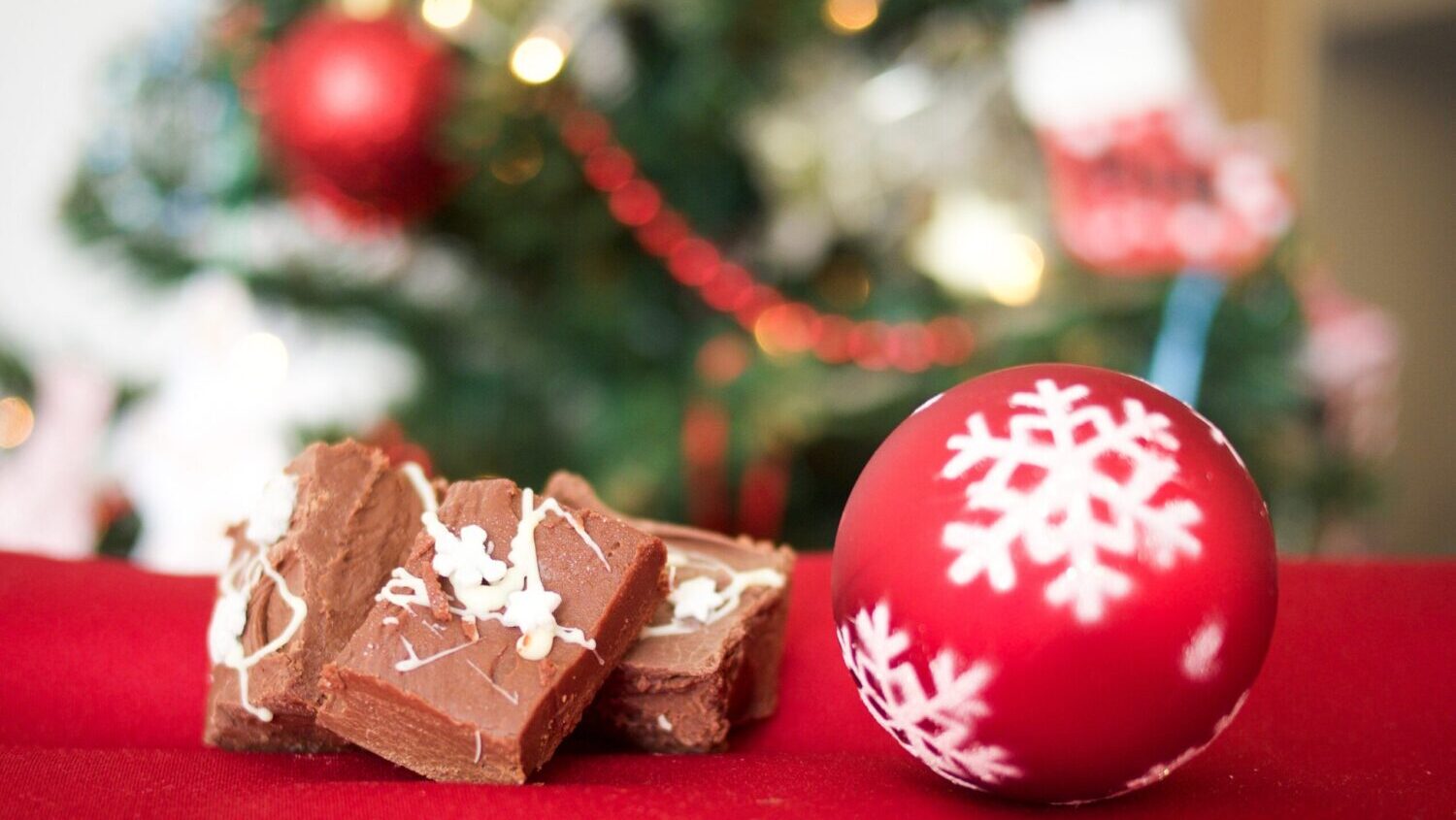 ChocolateChoclate sweets with Christmas decor