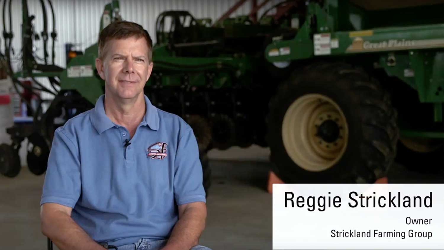 Reggie Strickland. Owner of Strickland Farming Group