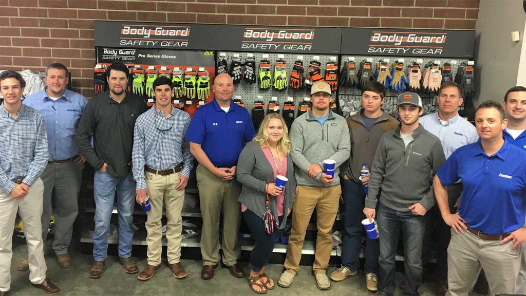 Agricultural Business Management Students with CALS Partner Body Guard Safety Gear members
