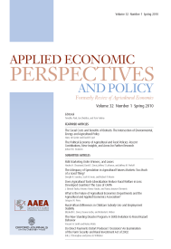 cover of the journal Applied Economic Perspectives and Policy 