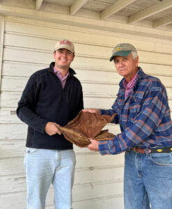 Eggleston with Mack Grady, a grower in Seven Springs, North Carolina
