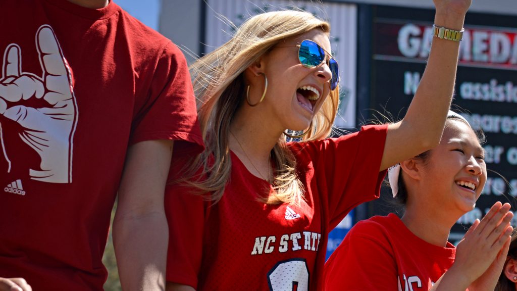 Fans at NC State football game