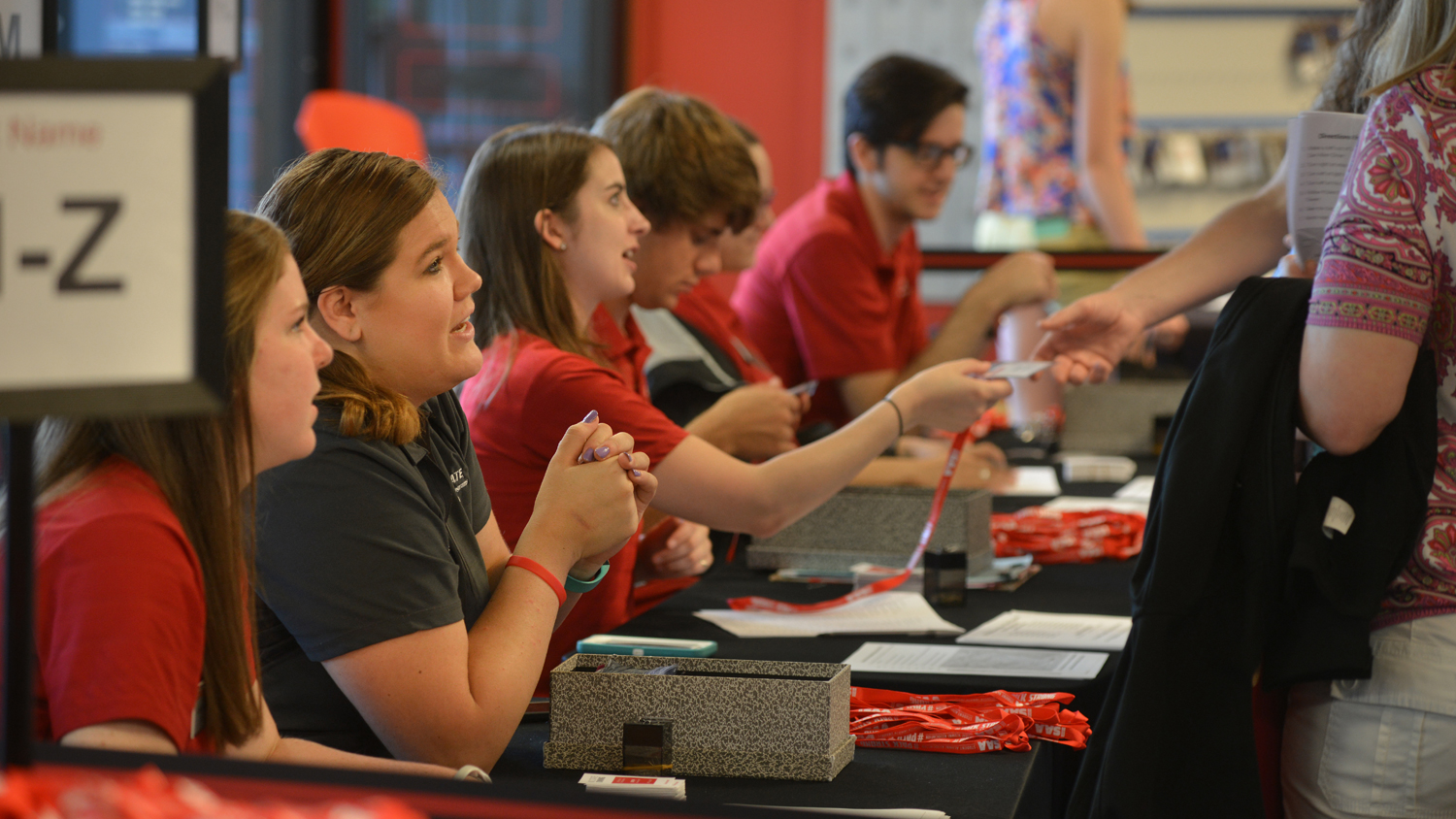 NC State students check in at Orientation
