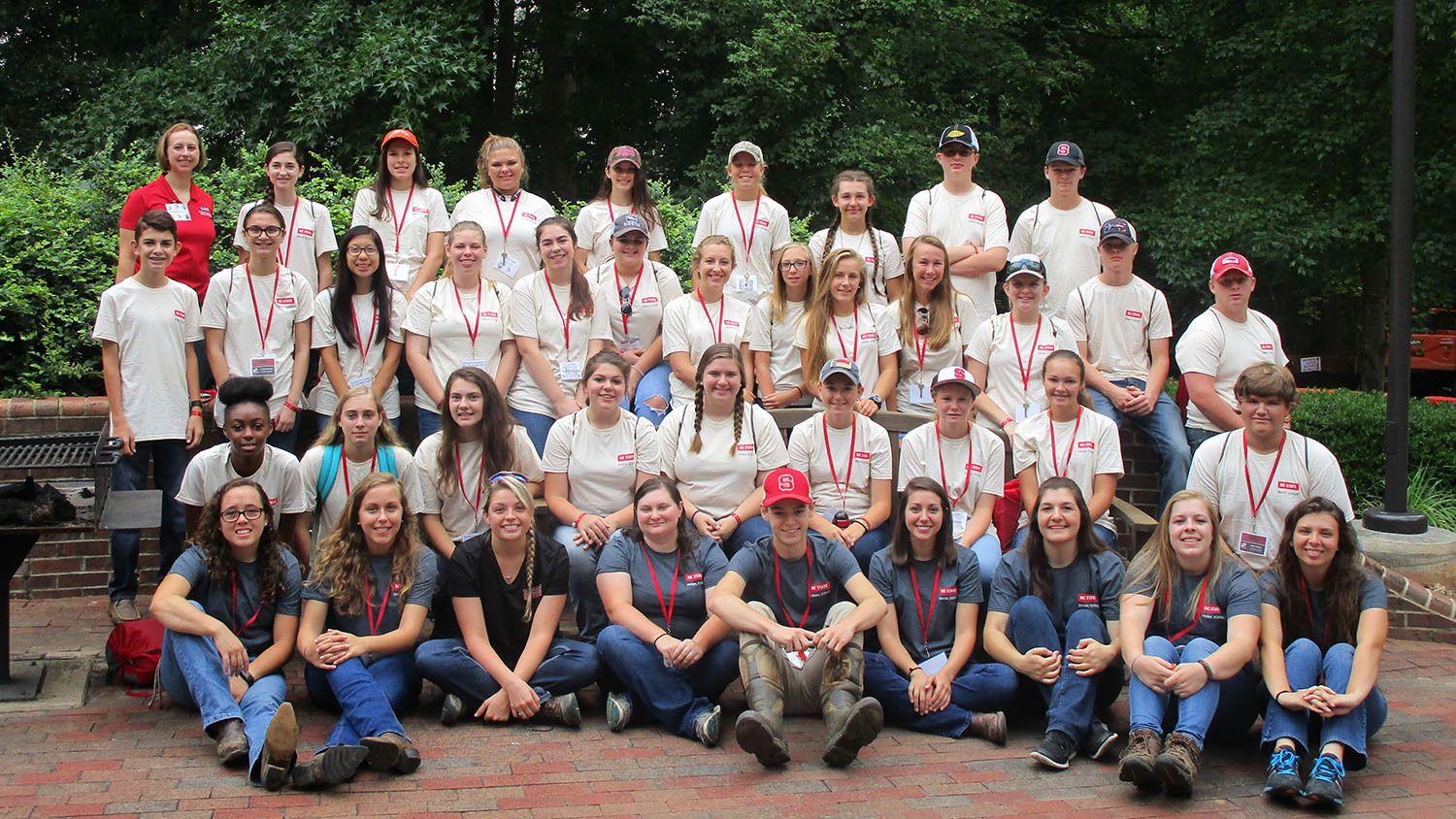 Group shot of students from Livestock Science Camp