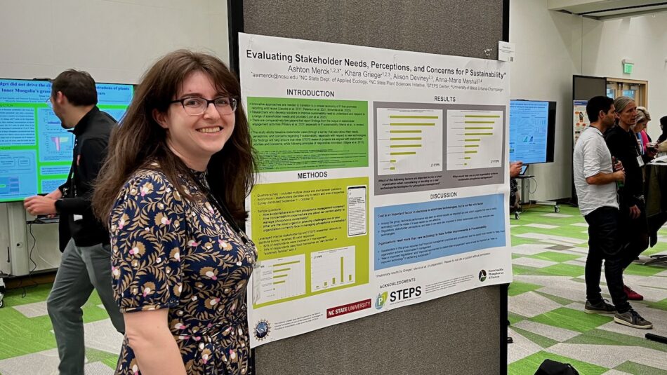 Ashton Merck Wins SPS Poster Award | Applied Ecology | NC State University