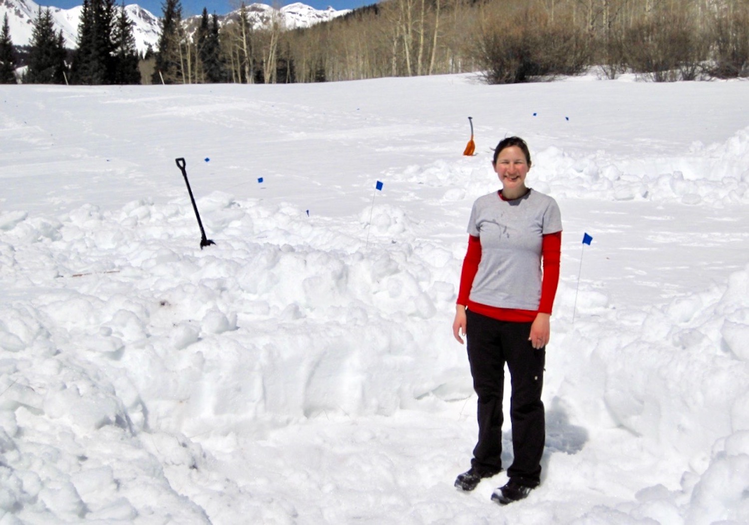 Gabriella Pardee researching wildflowers and climate change