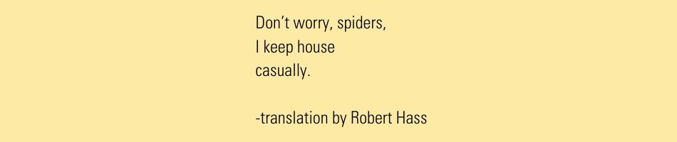 Issa poet translations keep house casually