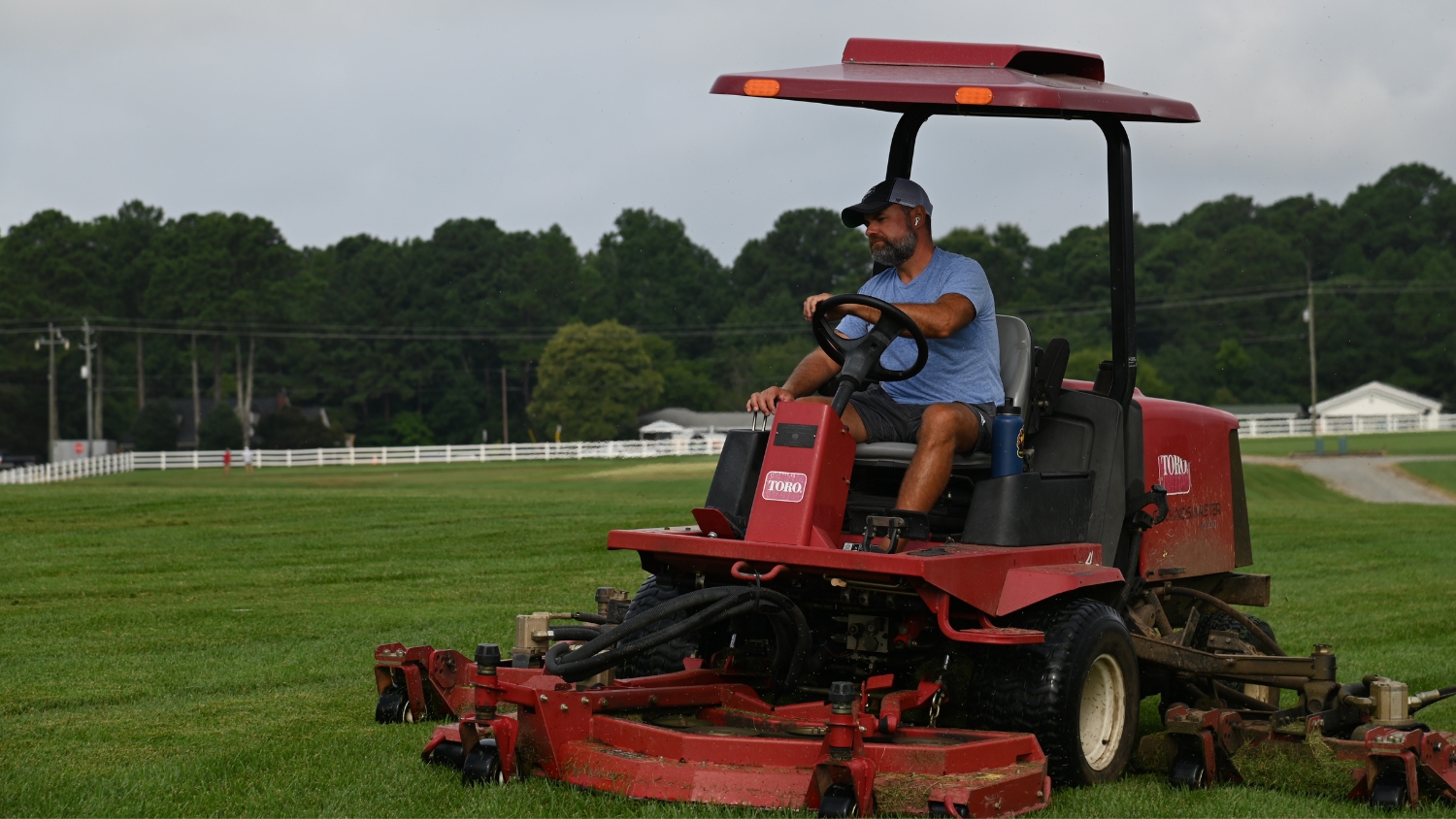 Marty Parrish manages operations at NC State's Lake Wheeler Turfgrass Research Lab.
