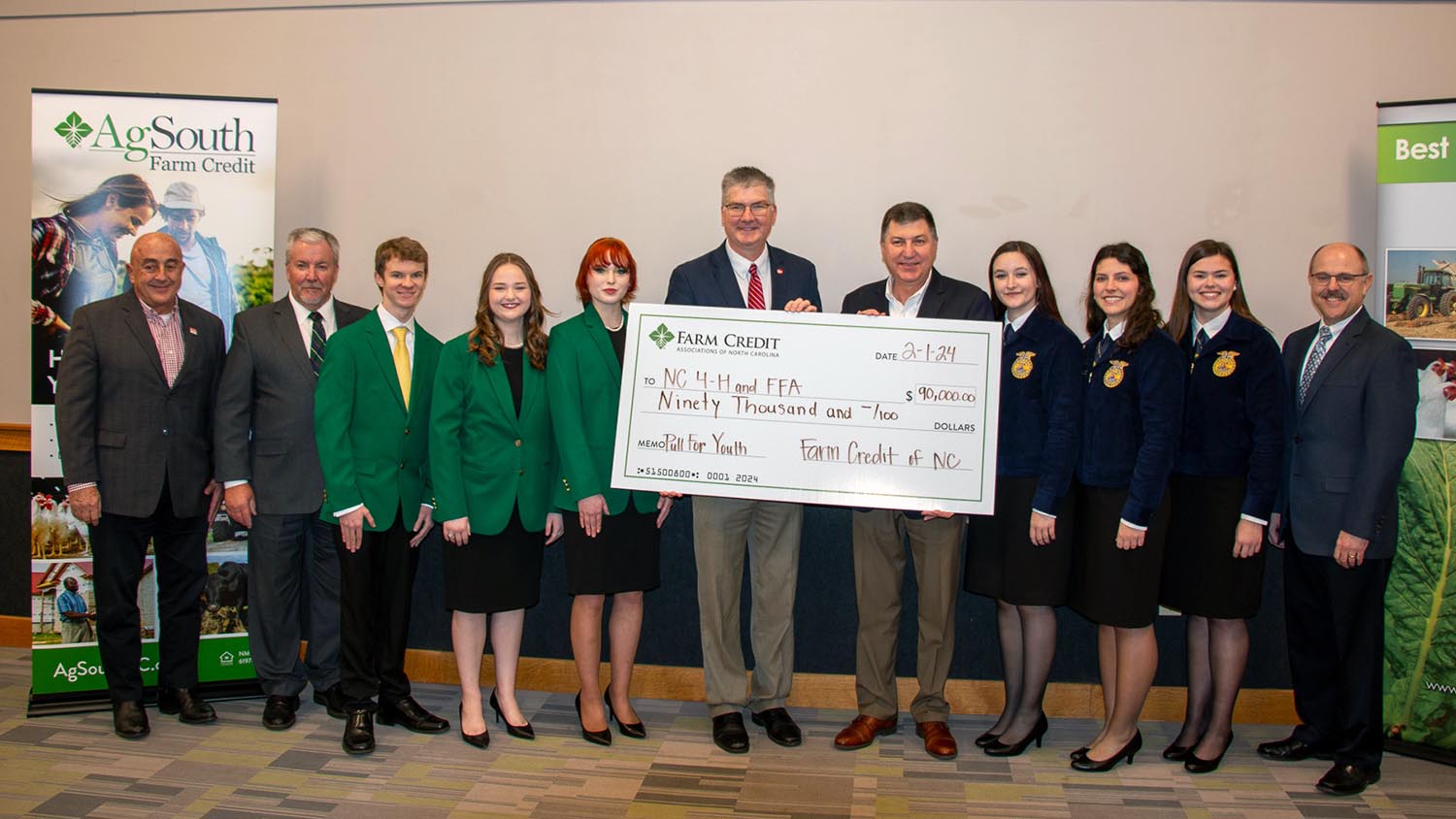NC State Dean Garey Fox accepts 4-H and FFA funding gift