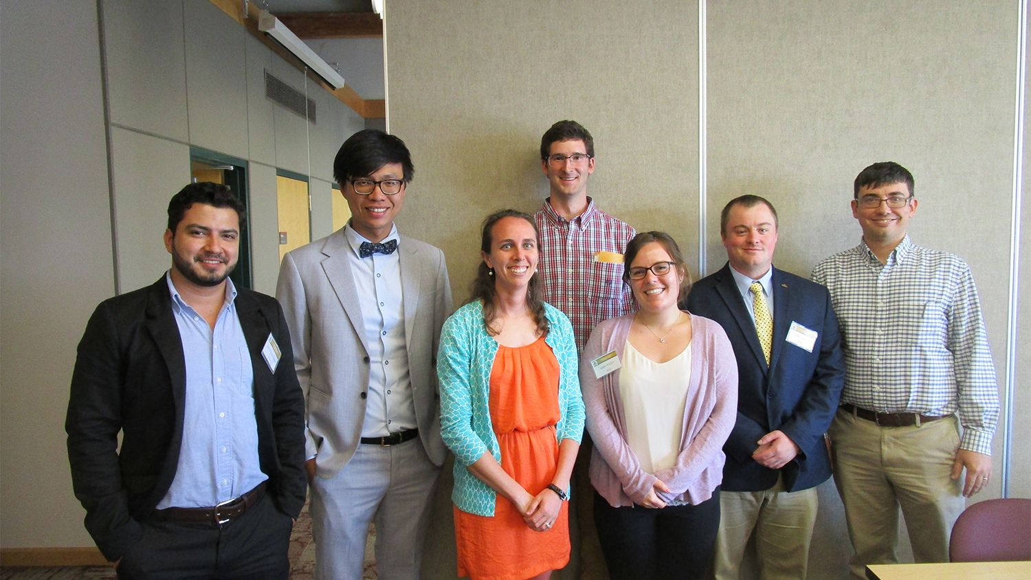 Group of students posing with awards