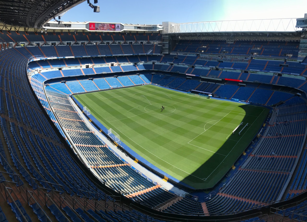 empty soccer stadium