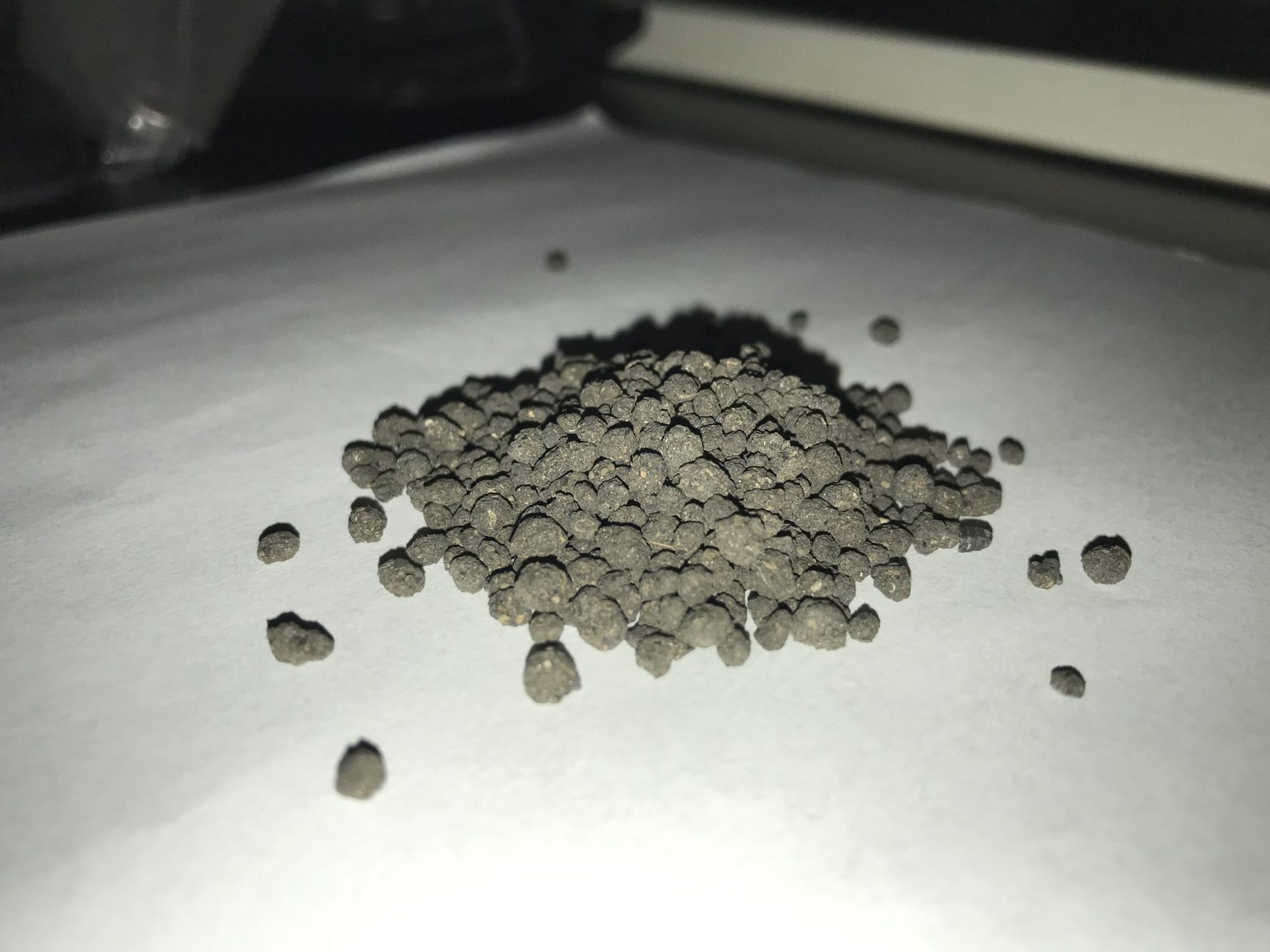 Close up of finished fertilizer 