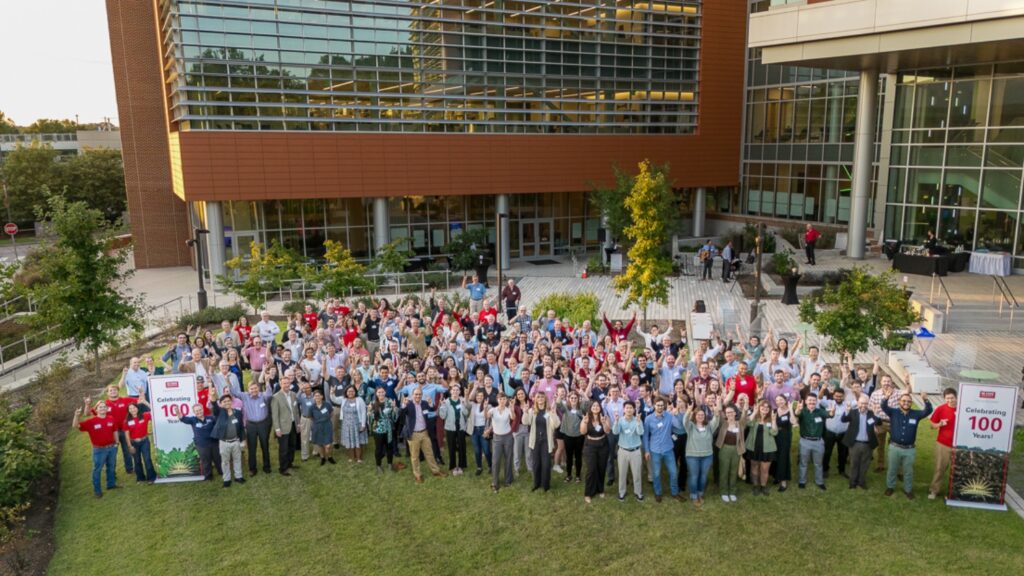 The Department of Crop and Soil Sciences celebrates 100 year anniversary at the N.C. Plant Sciences building in Raleigh.