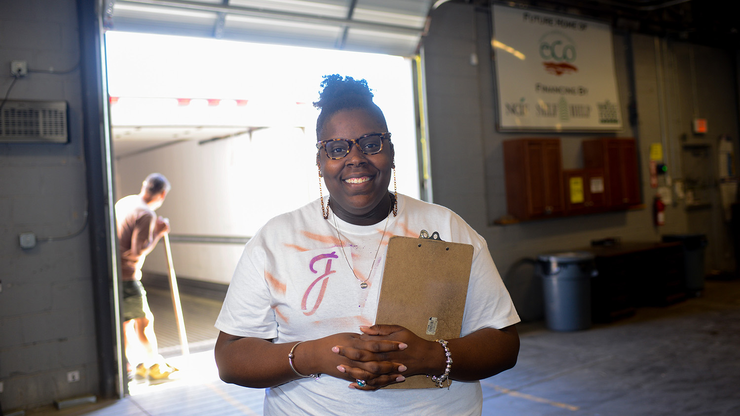 Industrial engineering graduate student Jazmine Davis zaps inefficiencies at food hubs and on the farm.