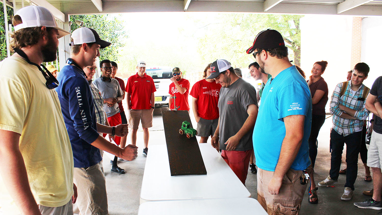 BAE students race edible cars