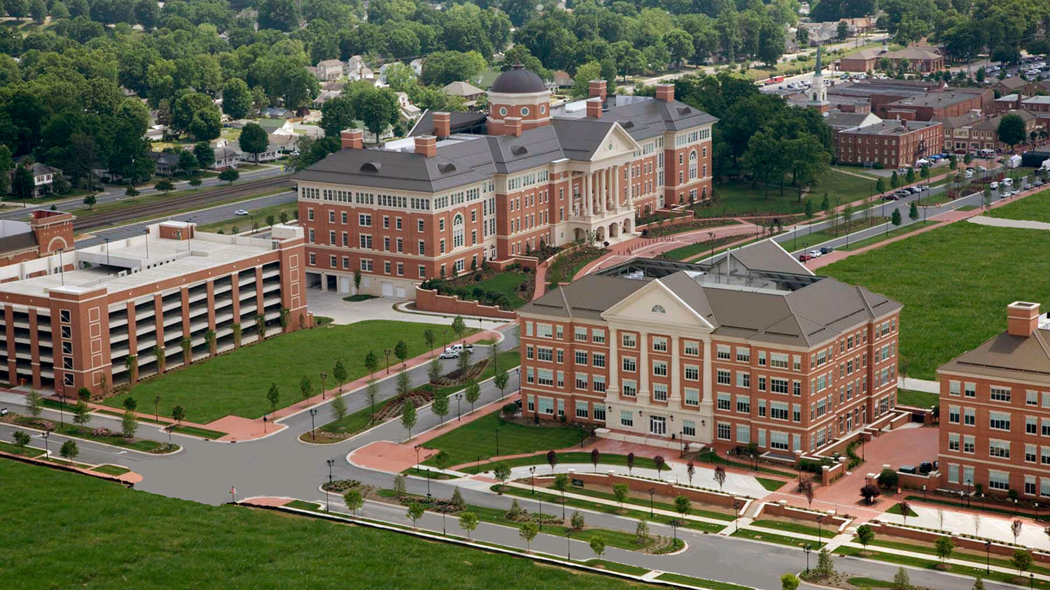 Aerial photo of North Carolina Research Campus in Kannapolis