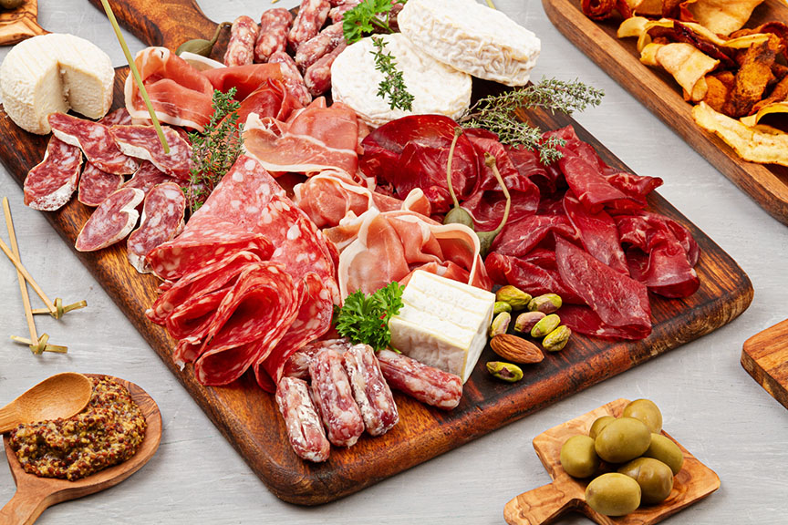 appetizers table antipasti charcuterie