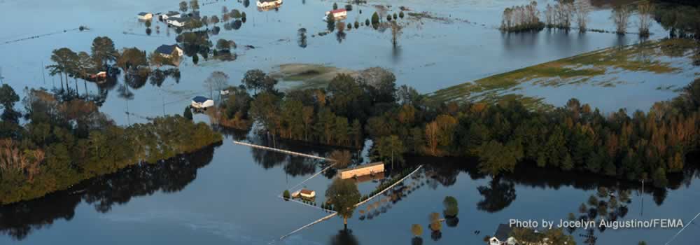 Flooding from Matthew in Kinston. (Photo by Jocelyn Augustino/FEMA)
