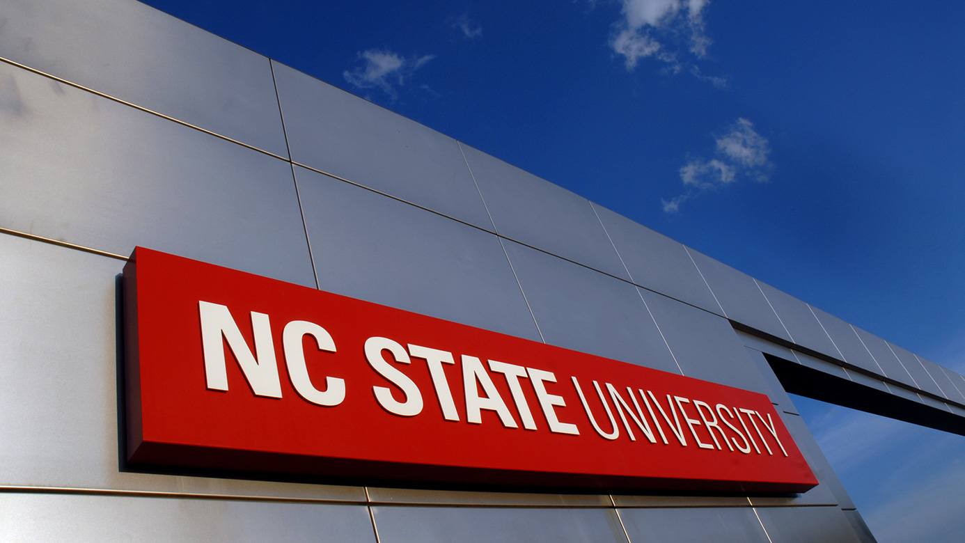 NC State University sign