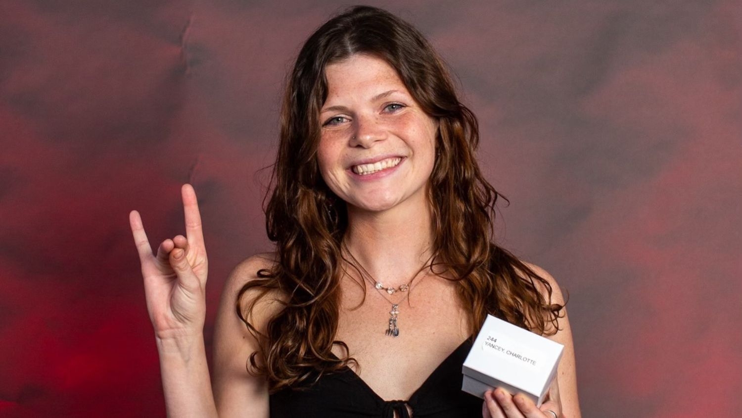 Charlotte Yancey smiles with her new class ring.