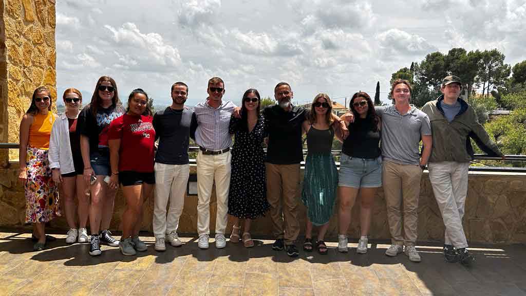 Group attending Valencia, Spain study abroad program