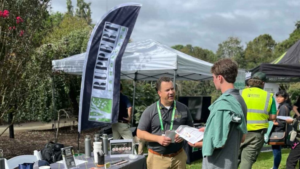 Ruppert Landscaping associates at career day