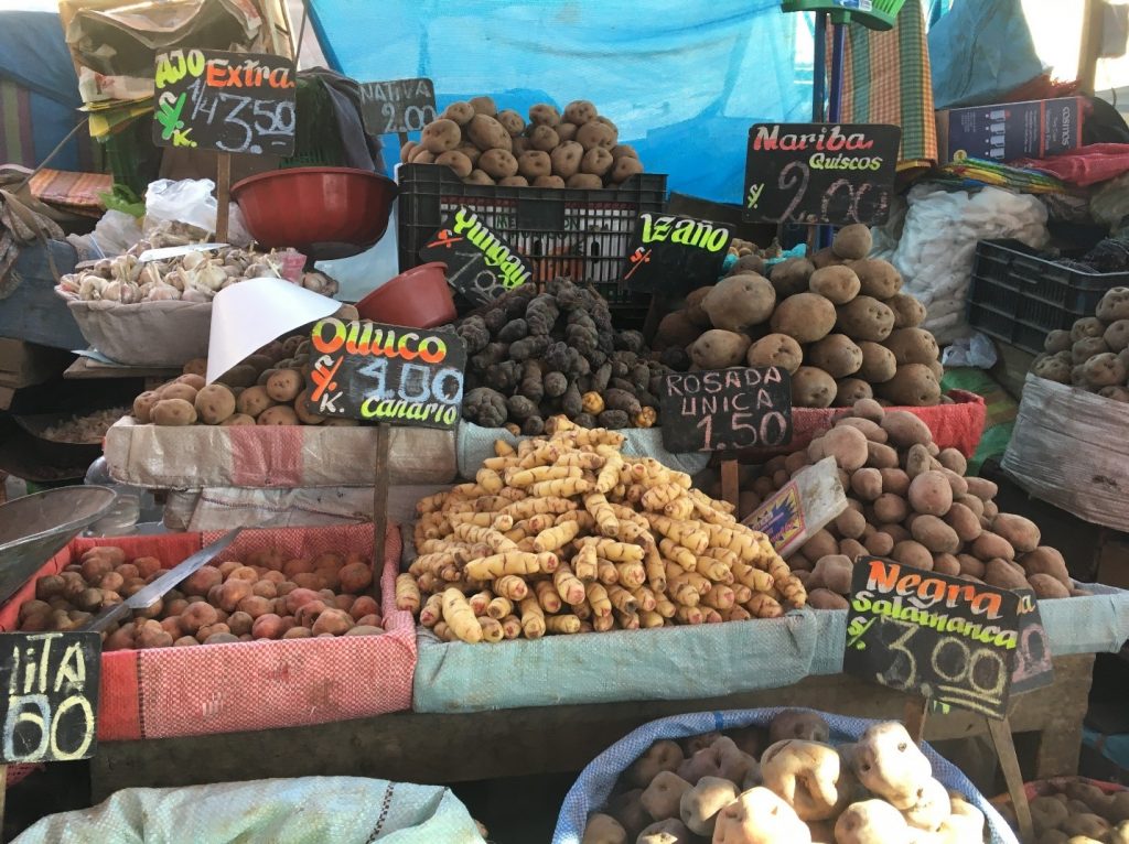 Variety of local tubers.