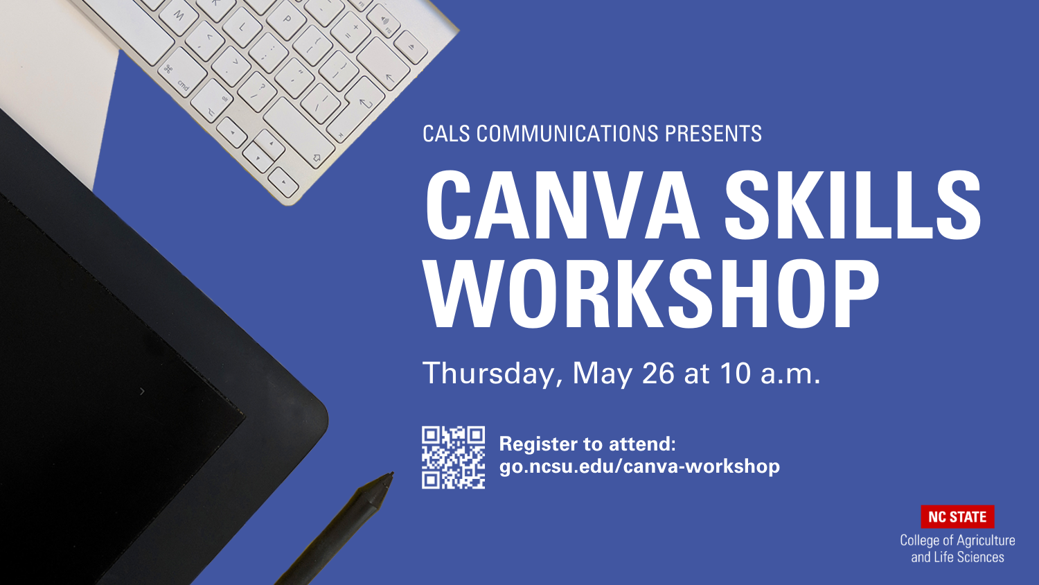 CALS Canva Workshop Digital Billboard May 26 at 10 a.m.