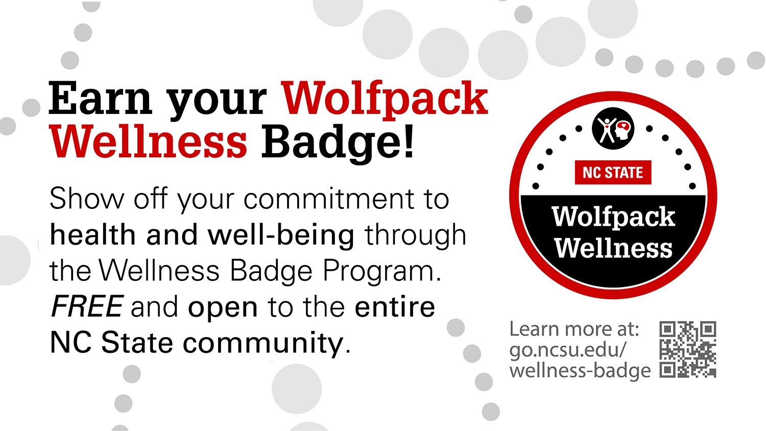 Earn Wolfpack Wellness Badge