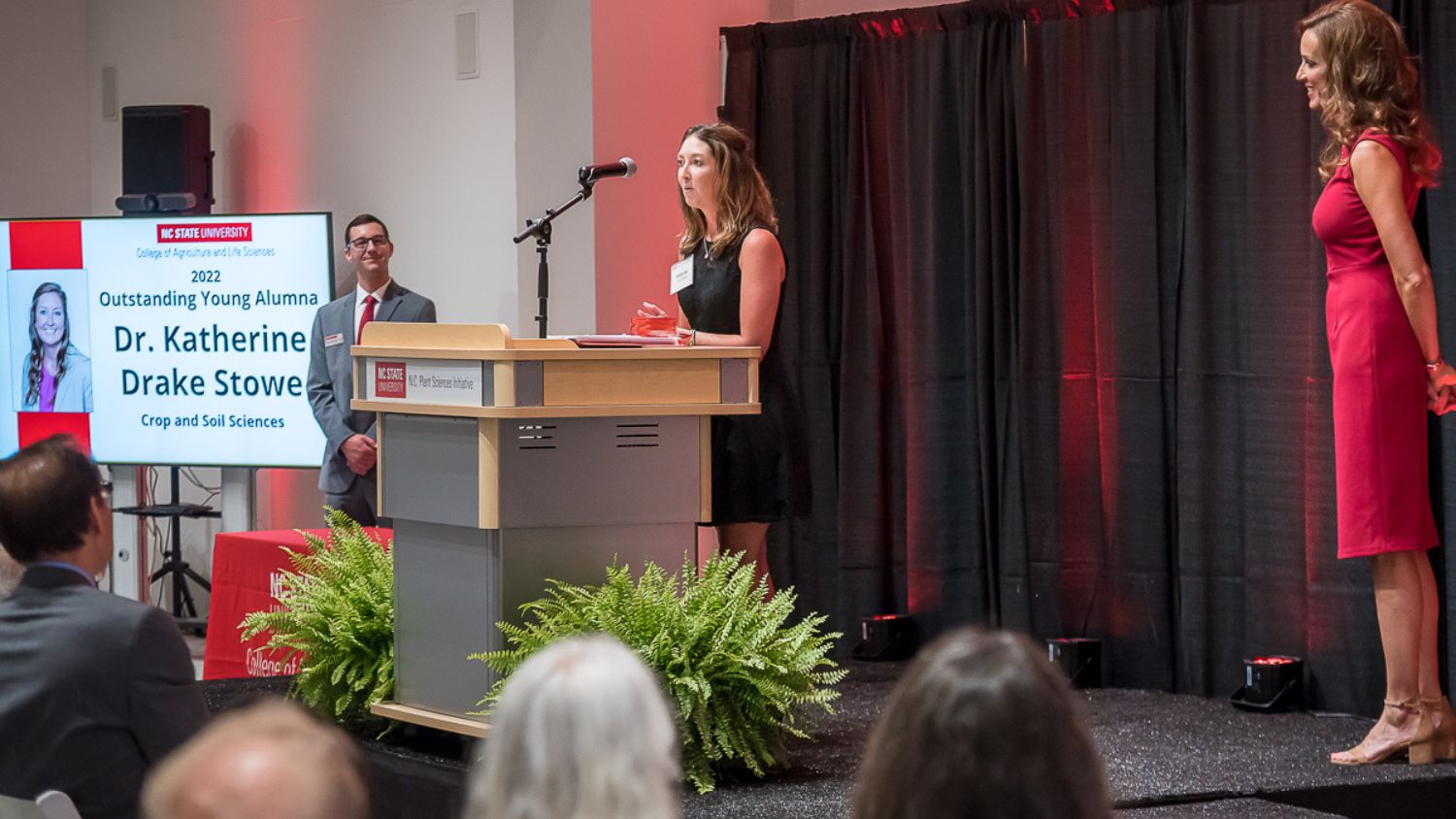 Stowe received a 2022 Outstanding Young Alumna award from the Department of Crop and Soil Sciences.