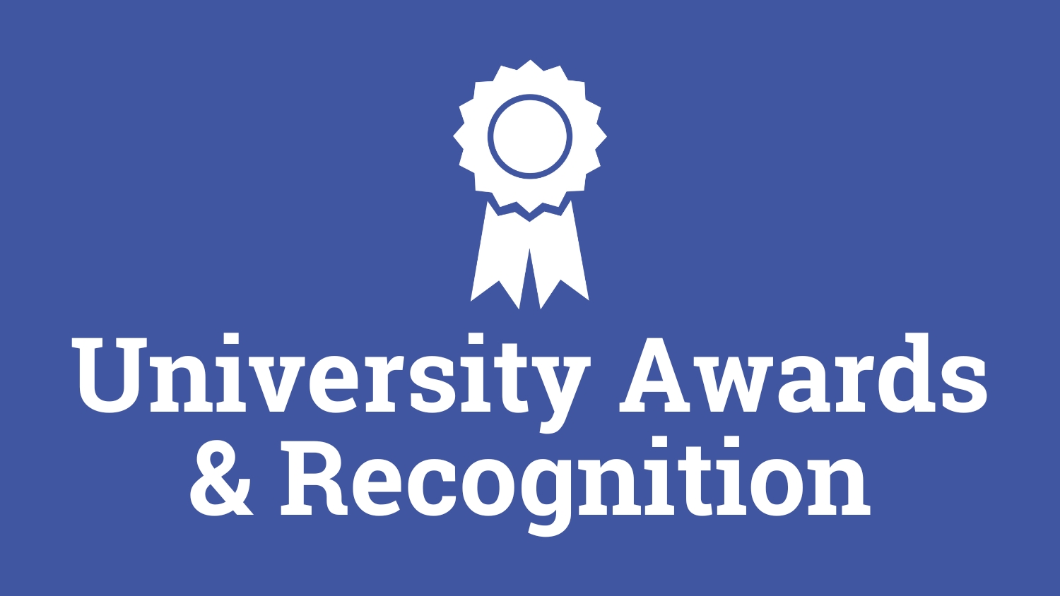 university awards and recognition webpage