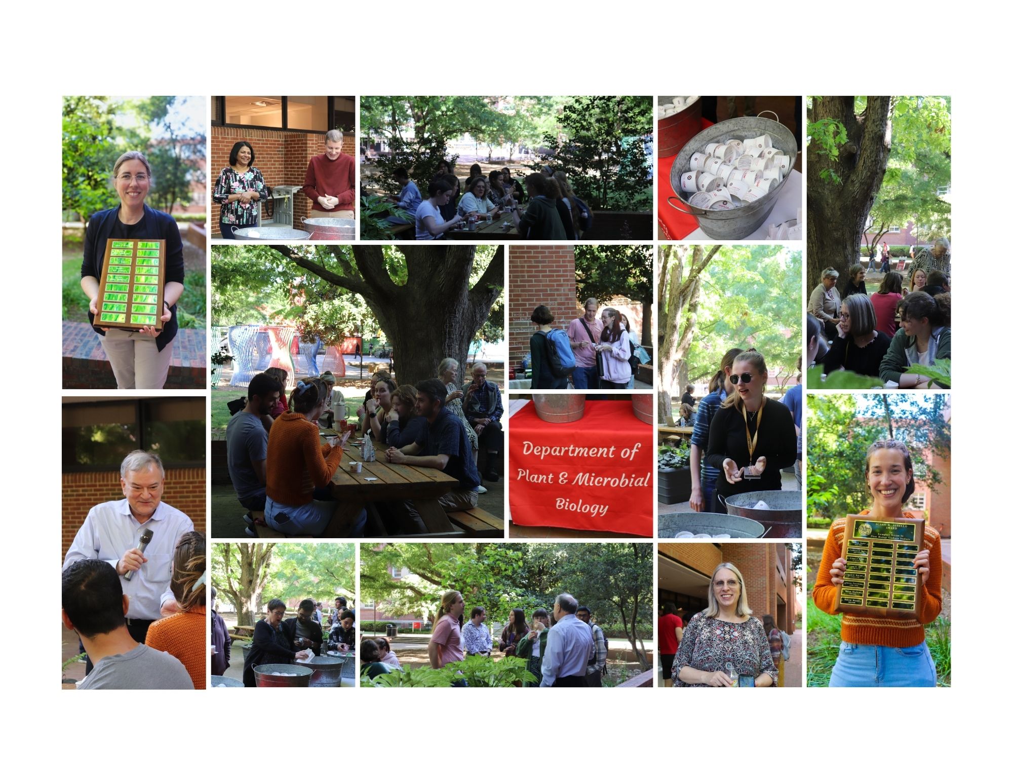 Photo collage from the PMB spring 2024 Ice Cream Social.