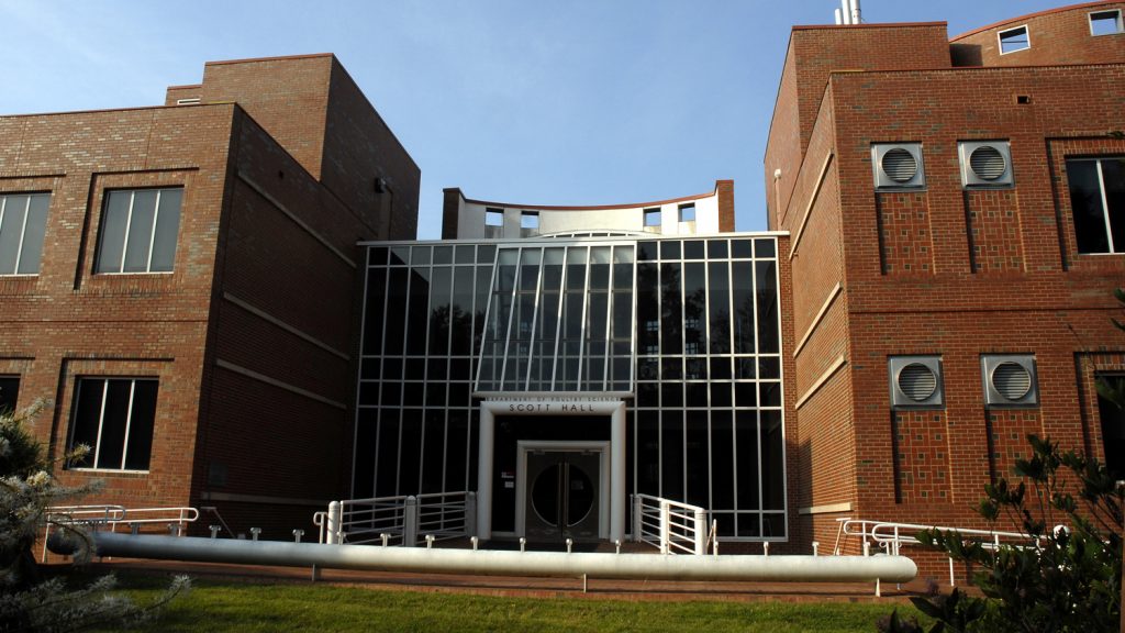 Scott Hall, home to the Prestage Department of Poultry Science at NC State