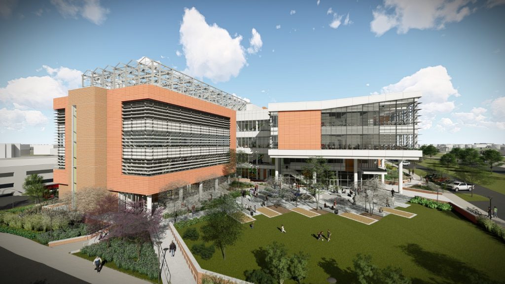 A rendering of the Plant Sciences Building