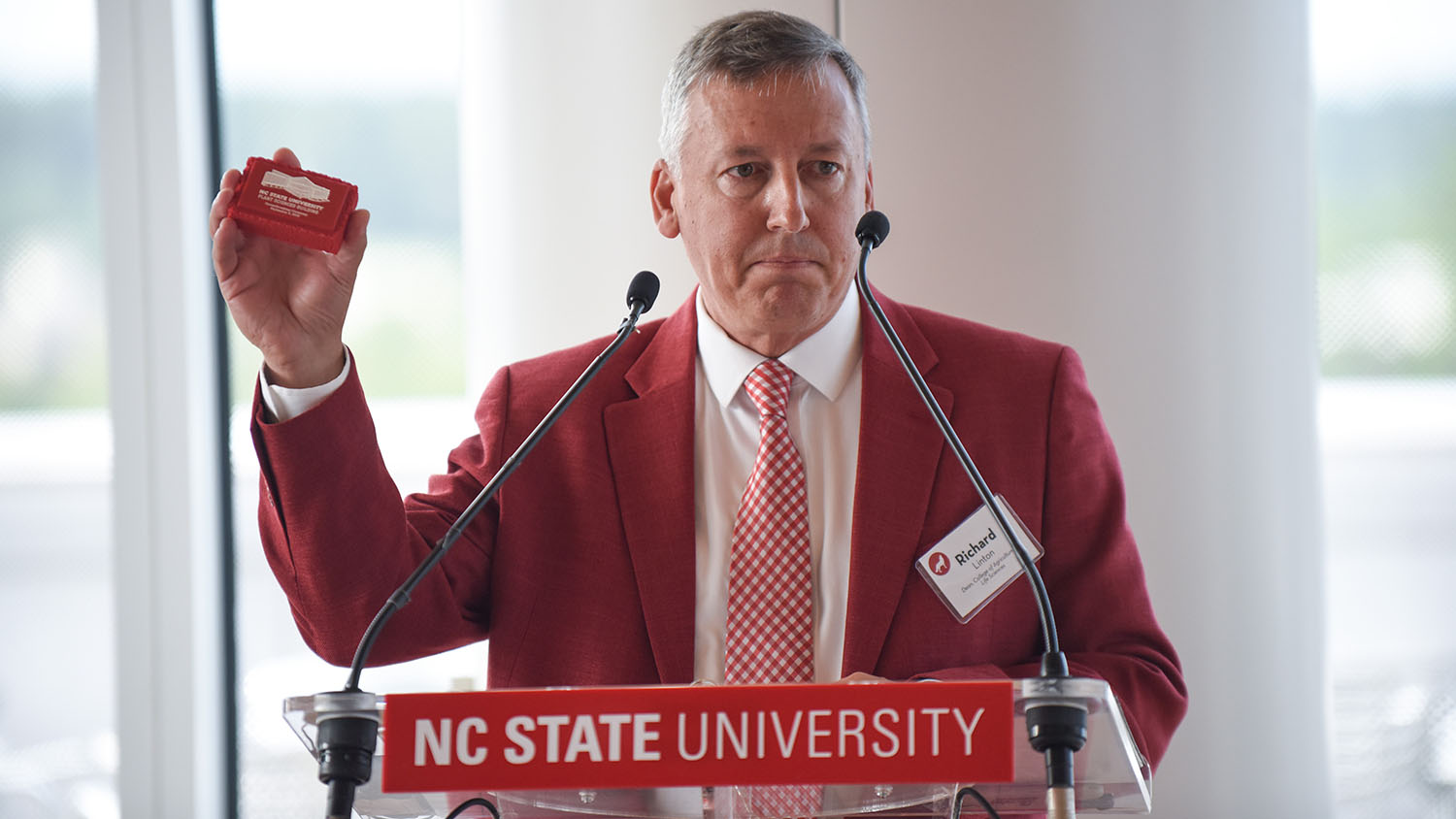 Dean Linton at the Plant Sciences Building Groundbreaking in September.