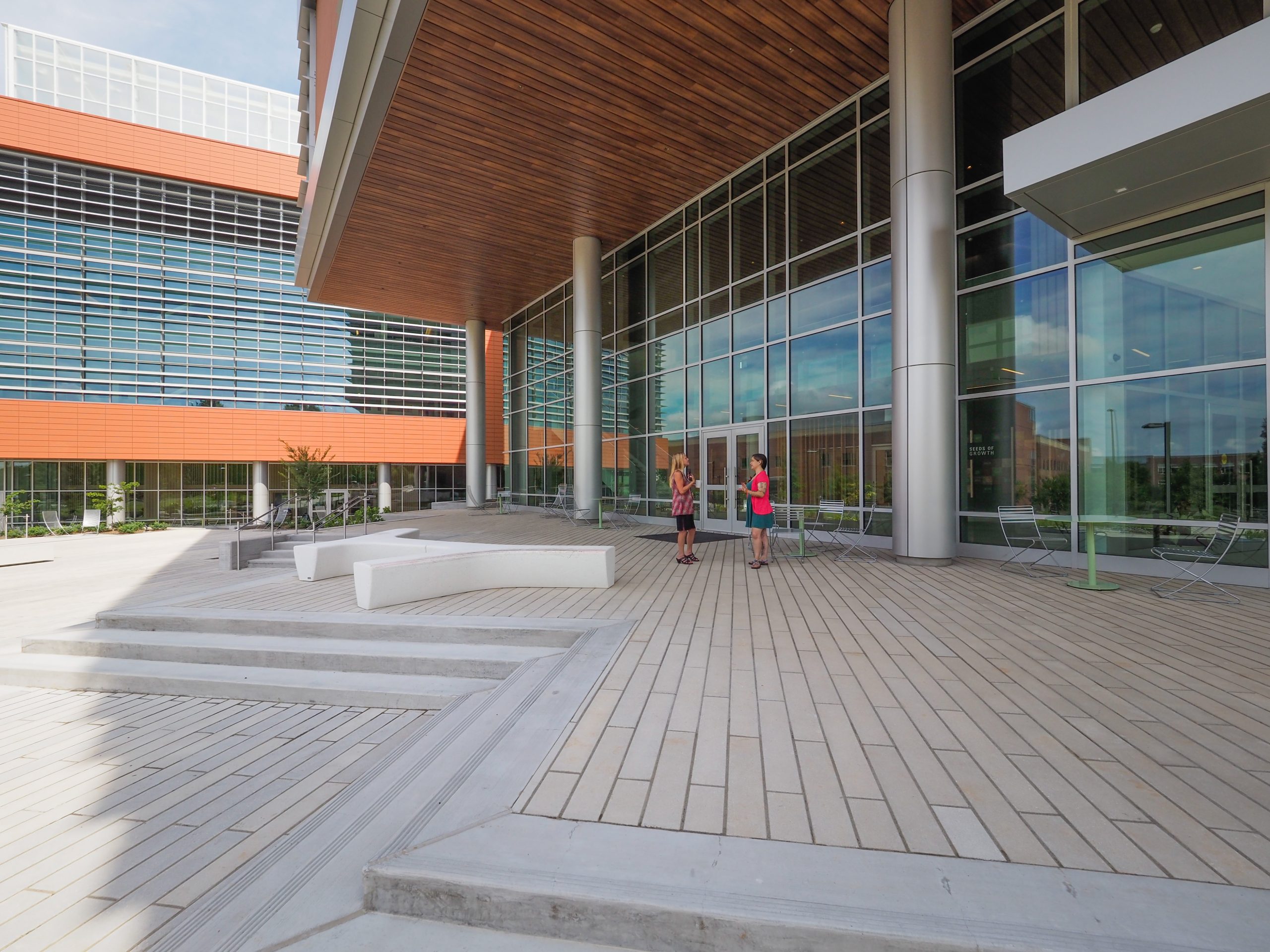 Outdoor Terrace in front of the PSB.