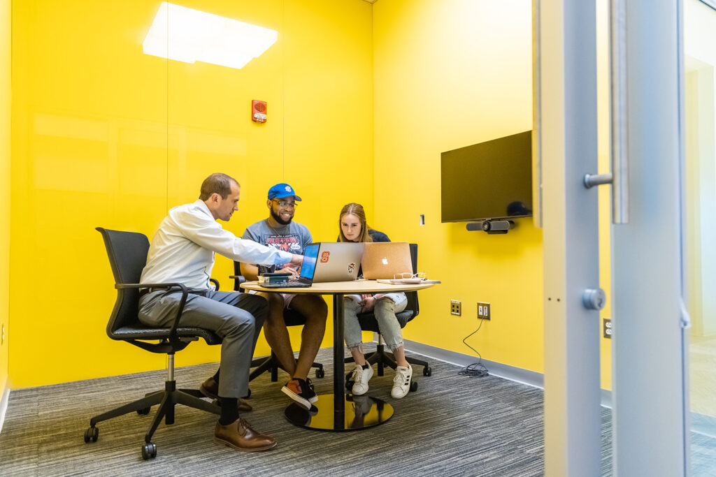 A Huddle Room in the Plant Sciences Building.