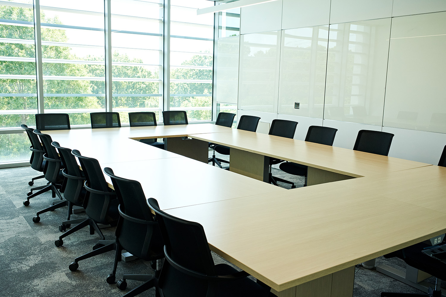 The PSB conference rooms have spectacular views that are perfect for smaller meetings. Each conference room is equipped with a large flat screen TV to use for presentations. Our larger conference room can accommodate up to 20 people and our smaller conference room can accommodate up to 14 people.