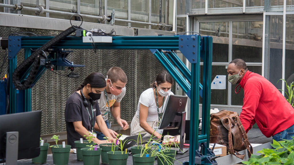 2021 Hackathon participants in action