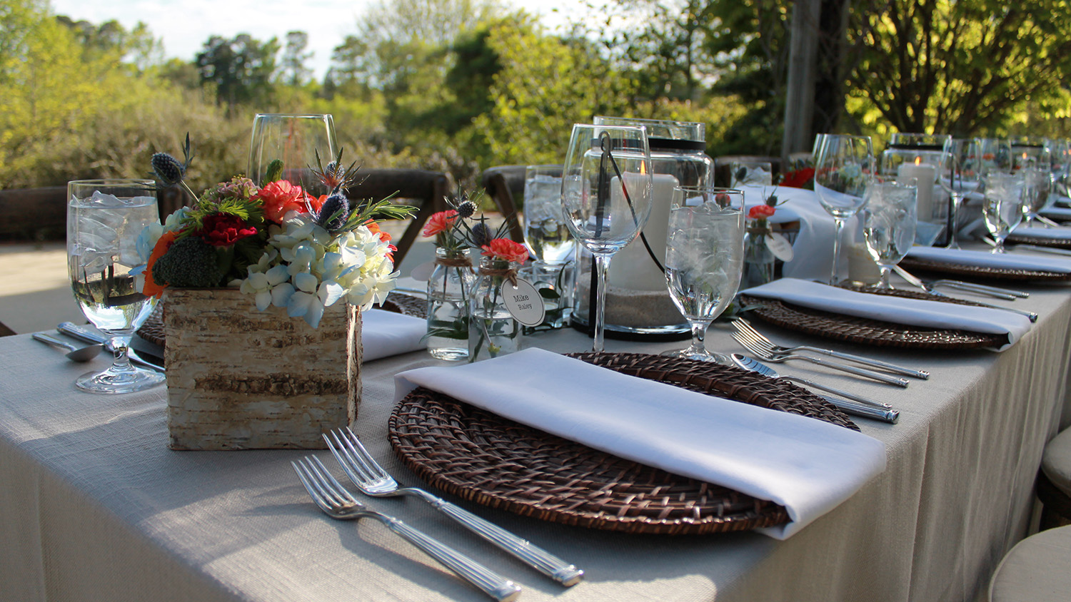 Table set for a feast