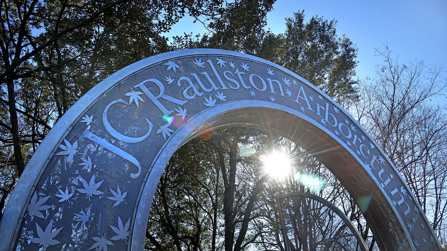 Front gate of JC Raulston Arboretum