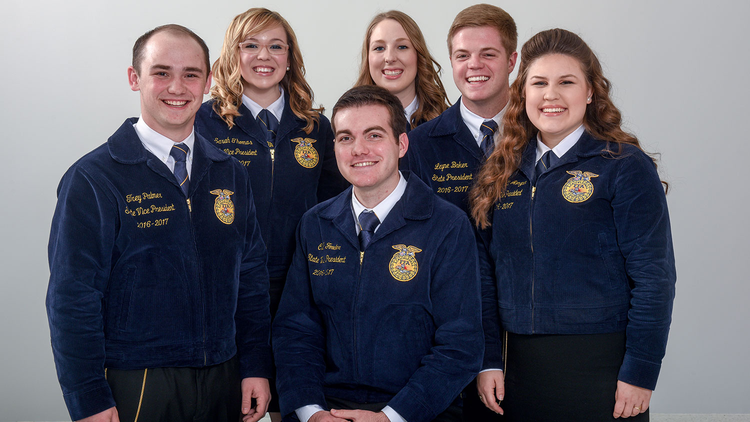 Portrait of state FFA officers