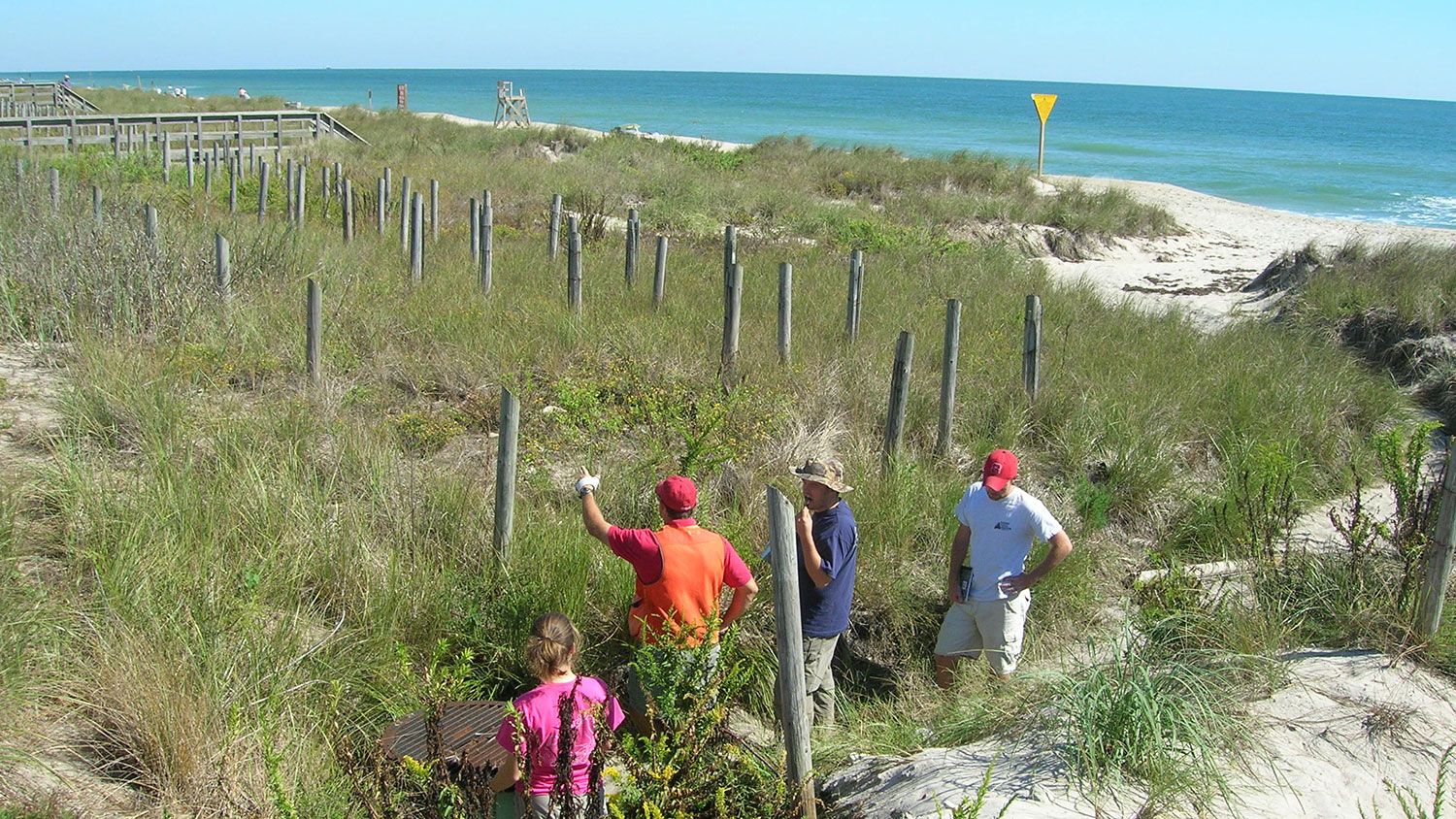 NC State Senior Design students surveying coastal North Carolina. 