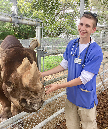 CALS animal science student Christian Capobianco