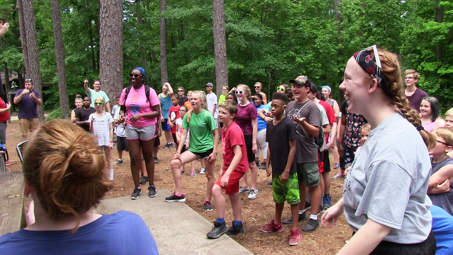 Youth enjoying Millstone 4-H Camp