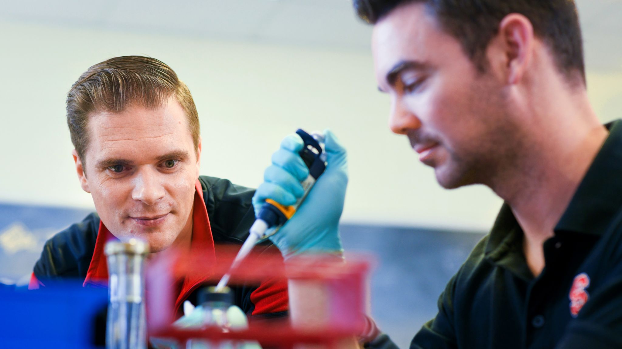 NCSU CALS' Rodolphe Barrangou in his CRISPR lab