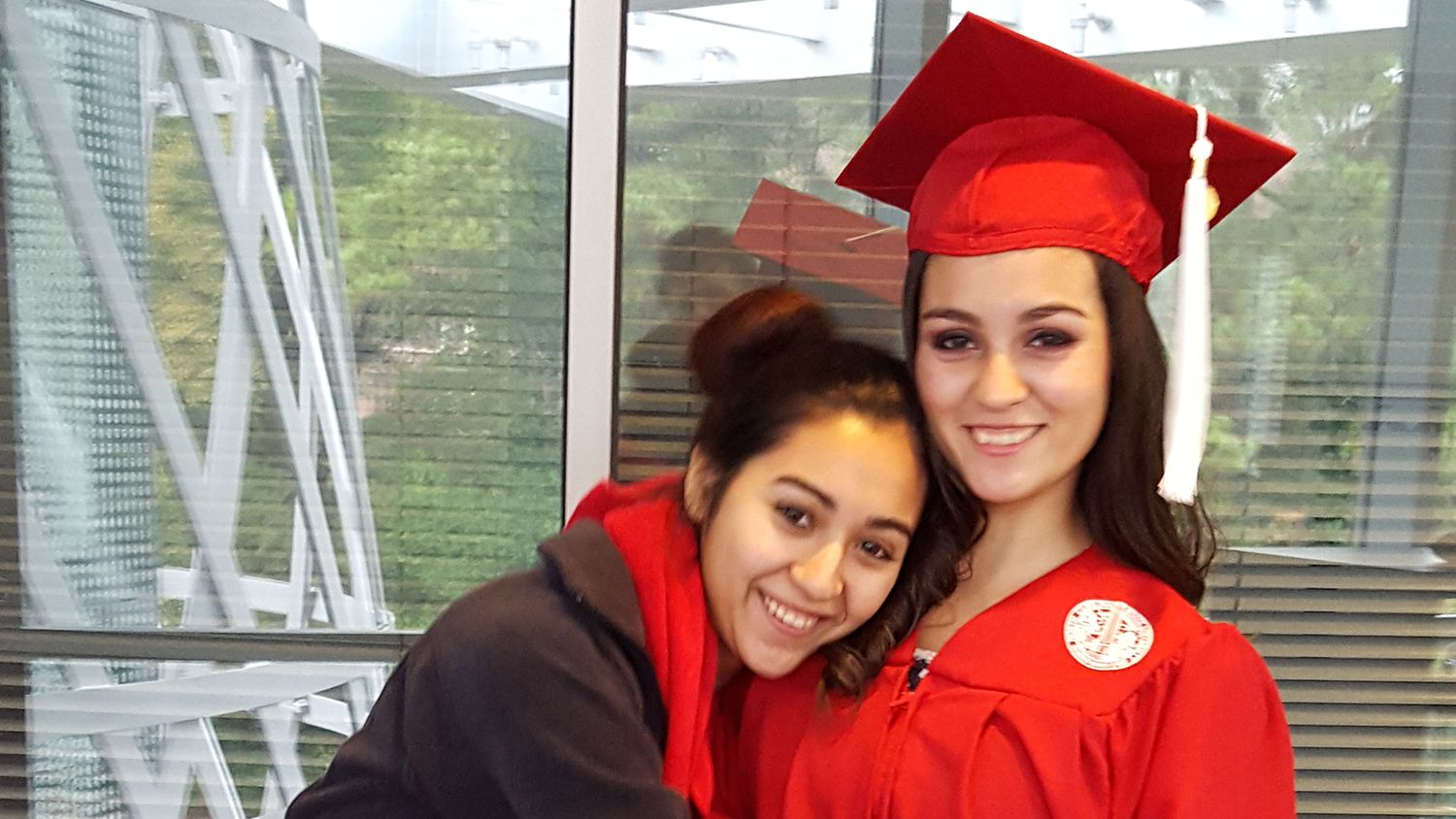 CALS grad Selena Ibarra and her sister at graduation